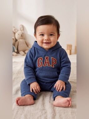 Gap Sweatsuit Romper Blue Size 3-6 Mos. Y2K VTG